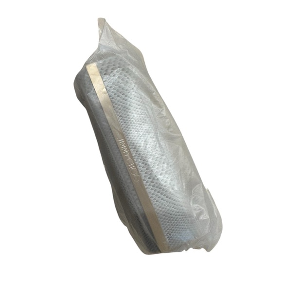 Jimmy Choo Metallic Silver Glasses Case - Picture 3 of 3